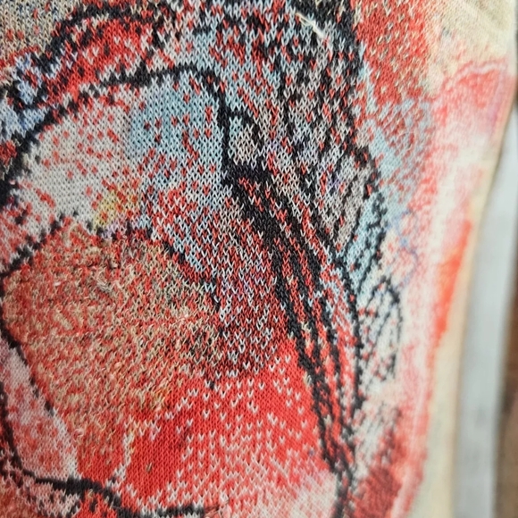 Aldo‎ Martins Fine Silk Multicolor Lightweight Cardigan Sweater Women's 8 EUC - Picture 2 of 8